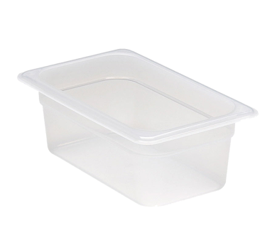 Cambro 44PP190 Food Pan 1/4 size - 4" Deep, Polypropylene, Translucent, NSF