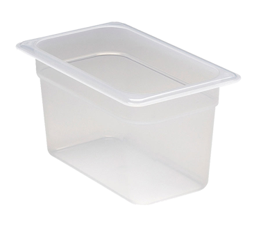 Cambro 46PP190 Food Pan, 1/4 size, 6 deep, polypropylene, translucent, NSF