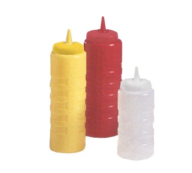 Vollrath 4932-1301 Traex® Color-Mate™ Squeeze Bottle Dispenser - 32 oz., Clear Bottle/ Brown Cap