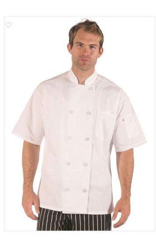 HI-LITE 540WH White Classic Chef Coat 1/2 Sleeve, Small