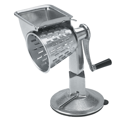 Procesador de alimentos Vollrath 6003 Redco® King Kutter™, manual, base con ventosa, con cono n.° 1, n.° 2 y n.° 4