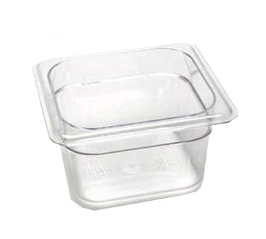 Cambro 64CW135 Camwear Clear Food Pan 1/6 x 4 Plastic, NSF