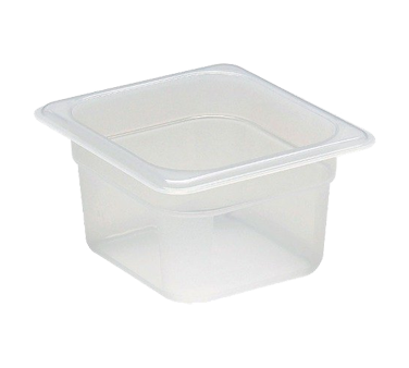 Cambro 64PP190 Food Pan 1/6 x, 4" Deep, Plastic, Translucent, NSF