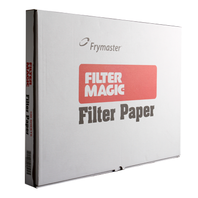 Frymaster 803-0170 Papel de filtro, 19-1/2" x 27-1/2", caja de 100 hojas