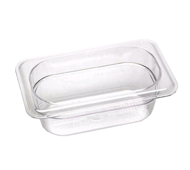 Cambro 92CW135 Camwear Food Pan 1/9 Size 2-1/2"Deep Clear, NSF