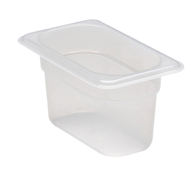 Cambro 94PP190 Food Pan, 1/9 size, 4 deep, polypropylene, translucent, NSF