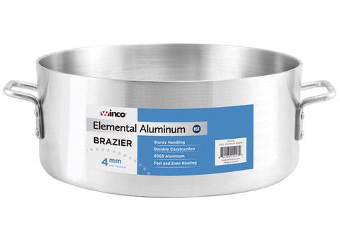 Winco ALB-24 Elemental Brazier, 24 qt., 18-1/4" x 5-3/8", 4mm, 3003 Aluminum, NSF