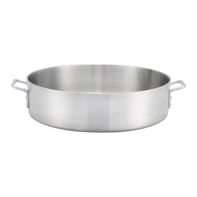 Winco ALBH-35 Precision Brazier Pan, 35 Quart, Aluminum, NSF