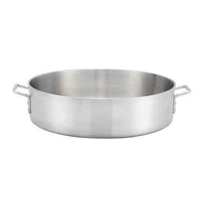 Winco ALBH-40 Precision Brazier Pan, 40 Quart, Aluminum, NSF