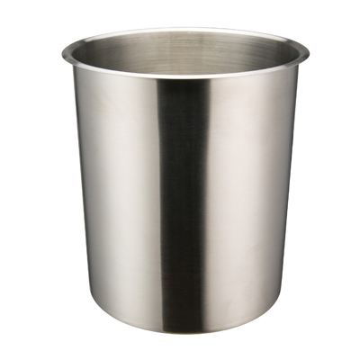 Winco BAM-8.25 Bain Marie, 8-1/4 quart, 9" x 9-3/4", round, bent rim, stainless steel, mirror finish