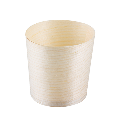 Disposable Mini Serving Cup, mini, 2 oz., 1-7/8" x 1-7/8", eco-friendly, biodegradable, wood