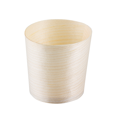 desechable mini vaso para servir, mini, 2 oz., 1-7/8" x 1-7/8", ecológico, biodegradable, madera