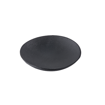 Disposable Plate, 1/2 oz., 2-1/2" dia., round, eco-friendly, biodegradable, bamboo, black