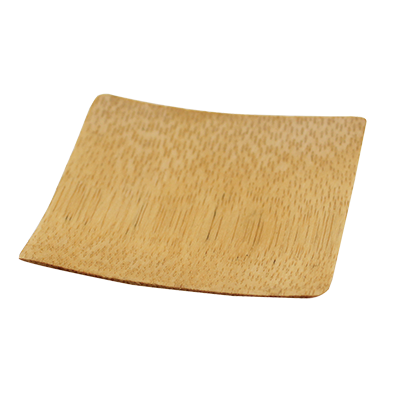 Disposable Dish, 1/2 oz., 2-1/2" x 2-1/2", square, bamboo