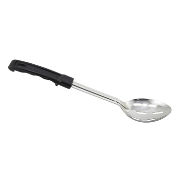 Winco BHSP-13 13" Slotted Basting Spoon w/ Stop Hook & Bakelite Handle