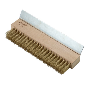 Winco BR-10 Pizza Oven Brush, 10-1/4" x 1-3/8" x 1-3/4"