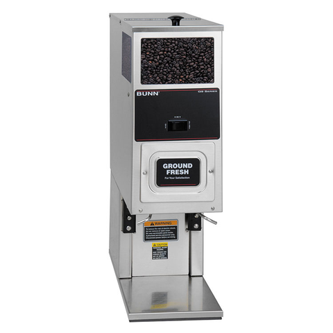 BUNN 05800.0003 G9T HD Coffee Grinder, Stainless Steel, Single 9 lb Hopper, 120v