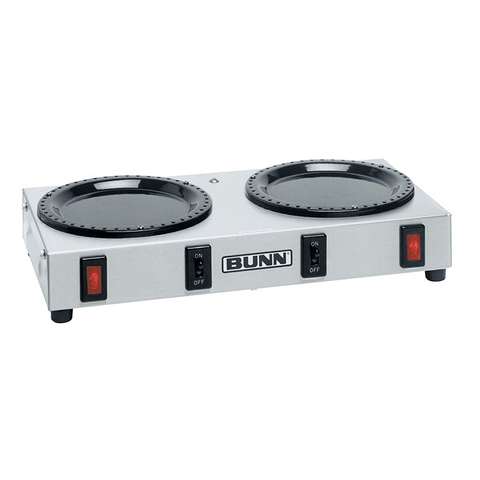 BUNN 06310.0004 WX2 Coffee Warmer, Two 100W Warmers, Side-by-Side, 120v