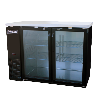 Migali C-BB48G-HC Gabinete de barra trasera refrigerado de dos secciones Competitor Series®, 115 V/60/1 fase