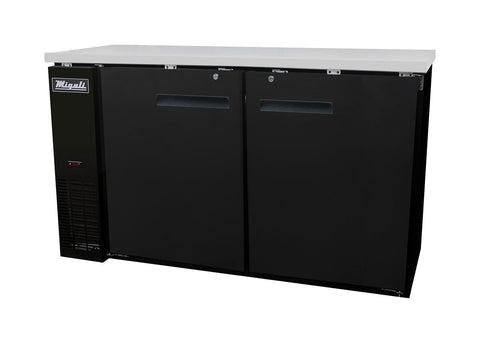 Migali C-BB60-HC Gabinete de barra trasera refrigerado de dos secciones Competitor Series®, 115 V/60/1 fase