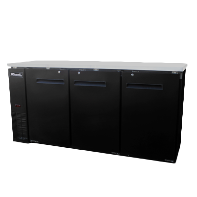 Migali C-BB72-HC Gabinete con barra trasera refrigerada de tres secciones Competitor Series®, 115 V/60/1 fase