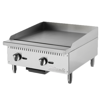 Migali C-G24 Competitor Series® Natural Gas Countertop Griddle - 24" W (Manual Controls)