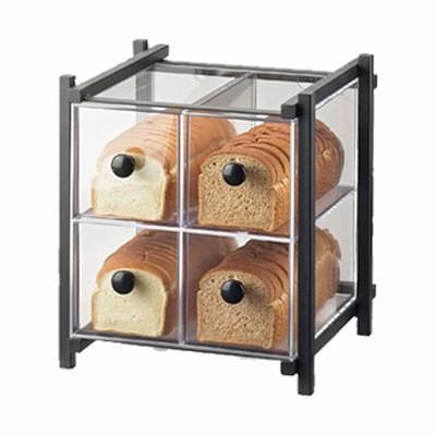 Cal-Mil 1146-13 4 Drawer Bread Case - Black