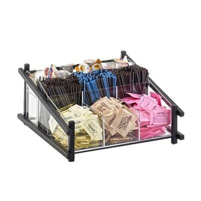 Cal-Mil 1148-13 Condiment Organizer with (7) Bins, Black