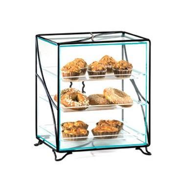 Cal-Mil 1501-13 Glacier Three Tier Acrylic Display Case with Wire Frame - 16" X 12" X 19"