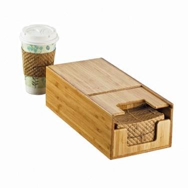 Cal-Mil 2050-60 Bamboo Coffee Sleeve Dispenser