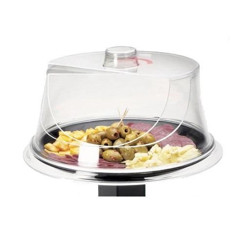 Cal-Mil 302-10 10" Turn N Serve Colonial Cover, Clear Acrylic