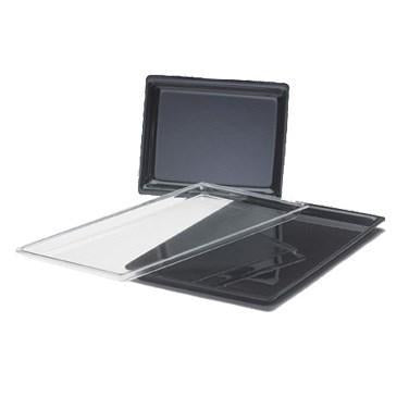 Cal-Mil 325-10-13 Shallow Display Tray, 10" X 12", Black Acrylic