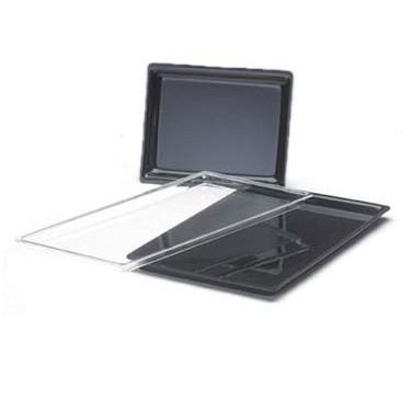 Cal-Mil 335-10-13 10" X 14" Shallow Black Bakery Tray