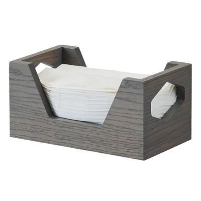 Cal-Mil 3810-83 Rectangular Napkin Holder, 4" X 8", Oak Wood, Gray Wash