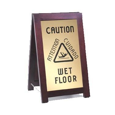 Cal-Mil 851-WET 2-Sided Wooden WET FLOOR Sign