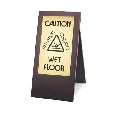 Cal-Mil 852-52 Dark Wood WET FLOOR Sign