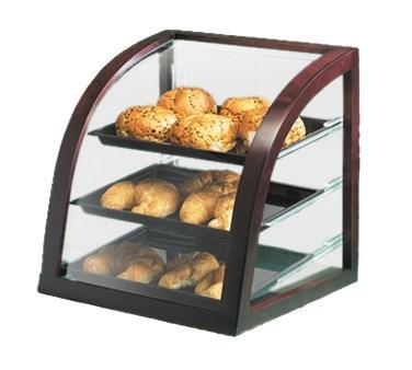 Cal-Mil P255-52 Westport Euro Style Three Tier Wood Trim Display Case with Rear Door