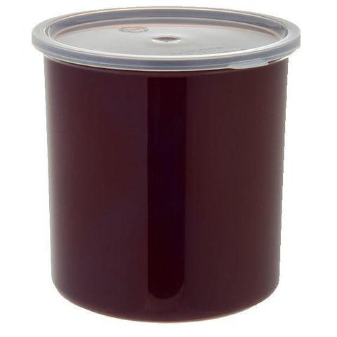 Carlisle 030201 2.7 Qt Classic Crock, Snapon Lid, Brown