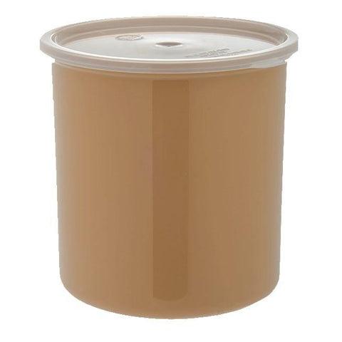 Carlisle 030206 2.7 Qt Classic Crock, Snapon Lid, Beige