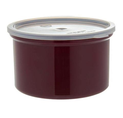 Carlisle 031601 1.5 Qt. Brown Classic Crock with Lid