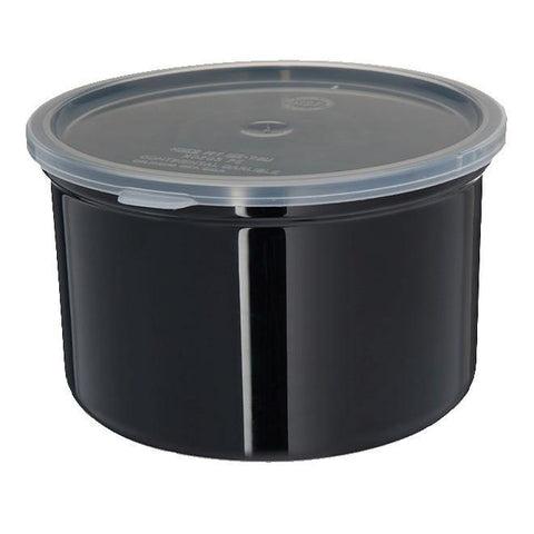 Carlisle 031603 1.5 Qt. Black Classic Crock with Lid