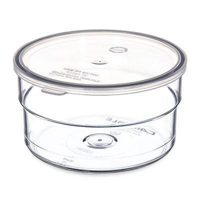 Carlisle 036507 1.5 Qt. Clear Supreme Crock with Lid