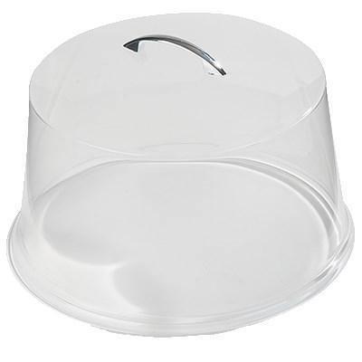 Carlisle 251207 11-5/8"Dia. Cake Cover - Round, SAN, Chrome/Clear