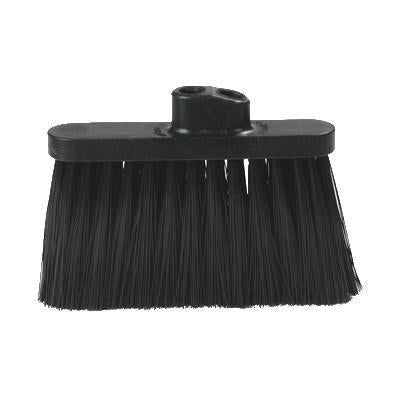 Carlisle 3685403 Duo-Sweep Cabezal de escoba industrial ligero de 11" con cerdas negras sin bandera