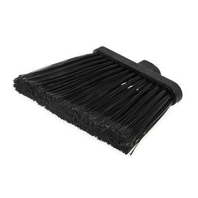 Carlisle 3686703 Duo-Sweep 12" Medium Duty Angled Broom Head with Black Flagged Bristles