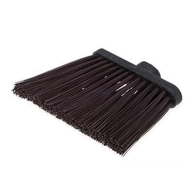 Carlisle 3686801 Duo-Sweep 12" Heavy Duty Angled Broom Head with Brown Flagged Bristles