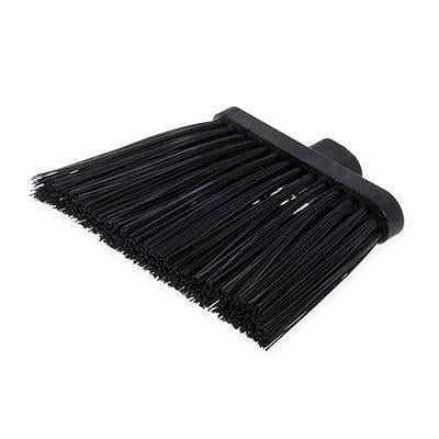Carlisle 3686803 Duo-Sweep 12" Heavy Duty Angled Broom Head with Black Flagged Bristles