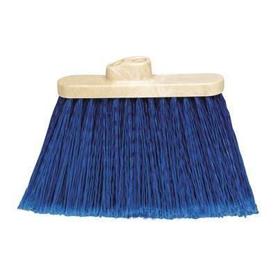 Carlisle 3687314 Flo-Pac Duo-Sweep 13" Warehouse Broom Head with Blue Flagged Bristles