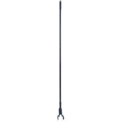 Carlisle 36947503 60" Black Fiberglass Jaw Style Mop Handle with Plastic Head