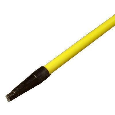 Carlisle 4022004 Mango de fibra de vidrio de 60" para escobas, barredoras, rasquetas y fregadores de pisos, amarillo